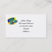 Carte de visite d'entraînement de gym (Dos)