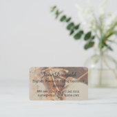 Carte de visite d'entraînement équestre (Debout devant)