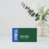 Carte de visite d'entraîneur bleu de Forest Green  (Debout devant)