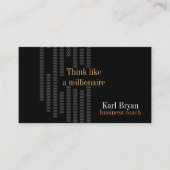 Carte de visite d'entraîneur d'affaires (Devant)