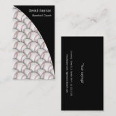 Carte de visite d'entraîneur de base-ball (Devant / Derrière)