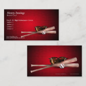 Carte de visite d'entraîneur de base-ball (Devant / Derrière)