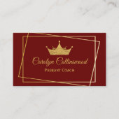 Carte de visite d'entraîneur de concours de Bourgo (Devant)