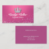 Carte de visite d'entraîneur de concours de la cou (Devant / Derrière)