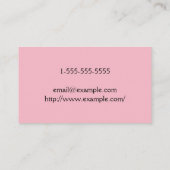 Carte de visite d'entraîneur de conditionnement ph (Dos)