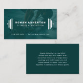 Carte de visite d'entraîneur de fitness avec photo (Devant / Derrière)