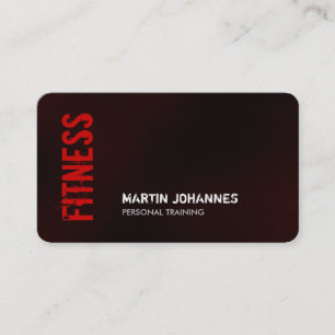Carte de visite d'entraîneur de fitness du coin ar