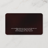 Carte de visite d'entraîneur de fitness du coin ar (Dos)