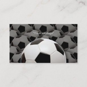 Carte de visite d'entraîneur de football