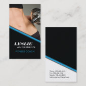 CARTE DE VISITE D'ENTRAÎNEUR DE FORME PHYSIQUE (Devant / Derrière)