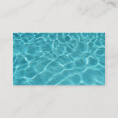 Carte de visite d'entraîneur de natation (Dos)