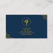 Carte de visite d'entraîneur de patinage sur glace (Dos)