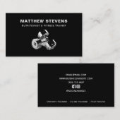 Carte de visite d'entraîneur de poids physique per (Devant / Derrière)