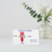 Carte de visite d'entraîneur de santé (Debout devant)