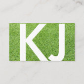 Carte de visite d'entraîneur de sports (herbe) (Dos)