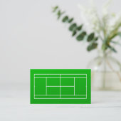Carte de visite d'entraîneur de tennis (Debout devant)