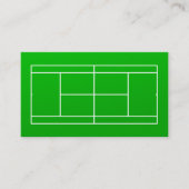 Carte de visite d'entraîneur de tennis (Devant)