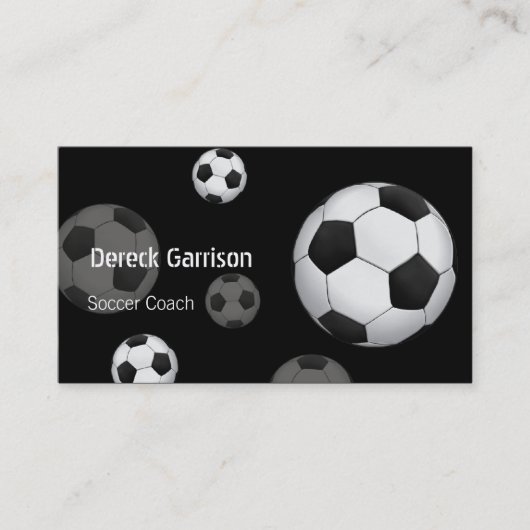 Carte de visite d'entraîneur du football (Devant)