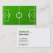 Carte de visite d'entraîneur du football (Devant / Derrière)