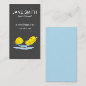 Carte de visite d'entraîneur nutritionniste citron (Devant / Derrière)
