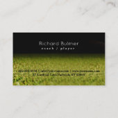 Carte de visite d'entraîneur ou de joueur de (Dos)