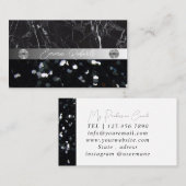 Carte de visite d'entraîneur Silver Black Diamond (Devant / Derrière)