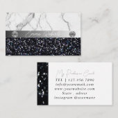 Carte de visite d'entraîneur Silver Black Diamond (Devant / Derrière)