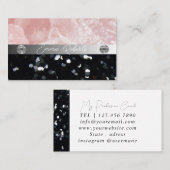 Carte de visite d'entraîneur Silver Black Diamond (Devant / Derrière)