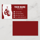 Carte de visite d'entraîneurs de boxe (Devant / Derrière)
