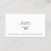 Carte de visite d'entraîneurs de football (Dos)