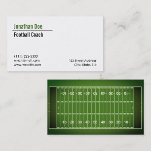 Carte de visite d'entraîneurs de football