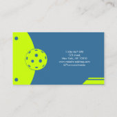 Carte de visite d'entraîneurs de Pickelball (Dos)