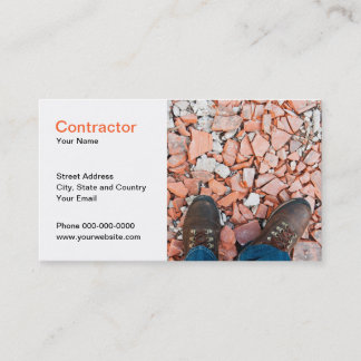 Carte de visite d'entrepreneur