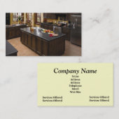 Carte de visite d'entrepreneur de cuisine (Devant / Derrière)