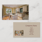 Carte de visite d'entrepreneur de cuisine (Devant / Derrière)