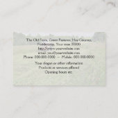 Carte de visite d'entrepreneur de ferme (Dos)