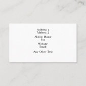 Carte de visite d'entrepreneur de peinture (Dos)