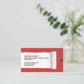 Carte de visite d'entrepreneur de peinture de (Debout devant)