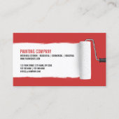 Carte de visite d'entrepreneur de peinture de (Devant)