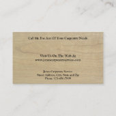 Carte de visite d'entrepreneur en construction de  (Dos)