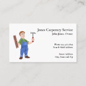 Carte de visite d'entrepreneur en construction de  (Devant)