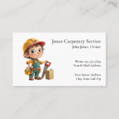 Carte de visite d'entrepreneur en construction de  (Devant)