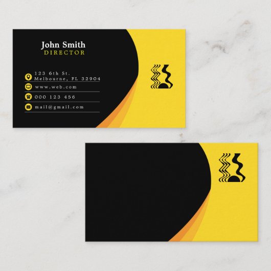 Carte de visite d'entreprise (Devant / Derrière)