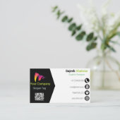 Carte de visite d'entreprise (Debout devant)