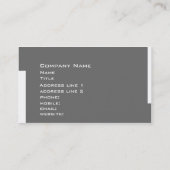 carte de visite d'entreprise (Dos)