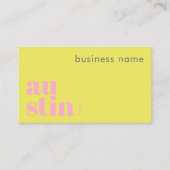 Carte de visite d'entreprise à Austin Texas (Devant)