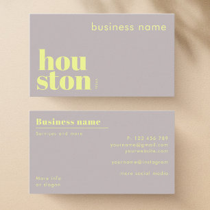 Carte de visite d'entreprise à Houston Texas
