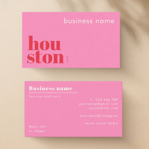 Carte de visite d'entreprise à Houston Texas