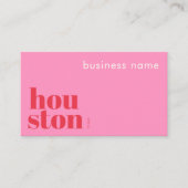 Carte de visite d'entreprise à Houston Texas (Devant)