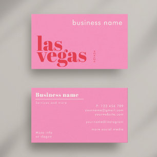 Carte de visite d'entreprise à Las Vegas Nevada